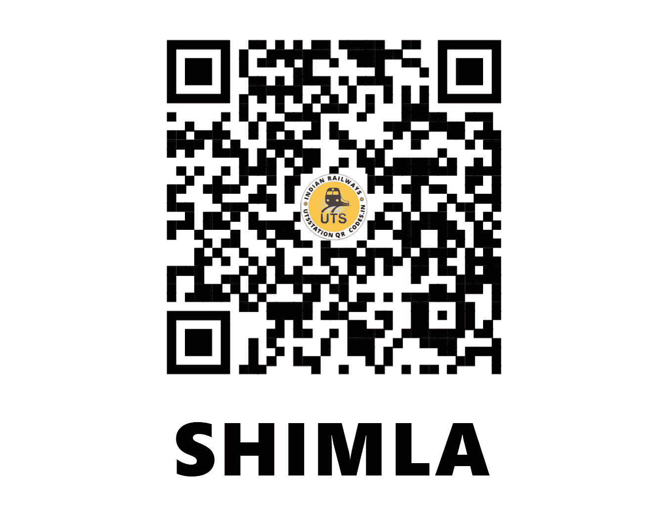 UTS QR Code for SHIMLA - SML (NR - HIMACHAL PRADESH)